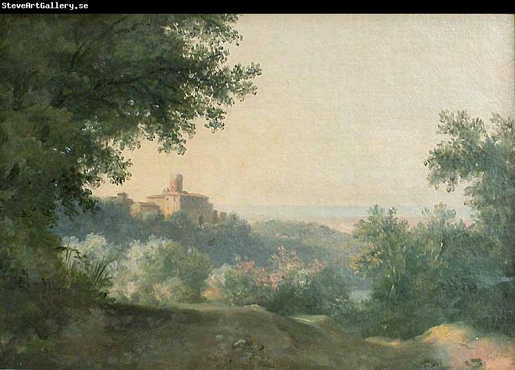 Pierre-Henri de Valenciennes View of the Palace of Nemi.